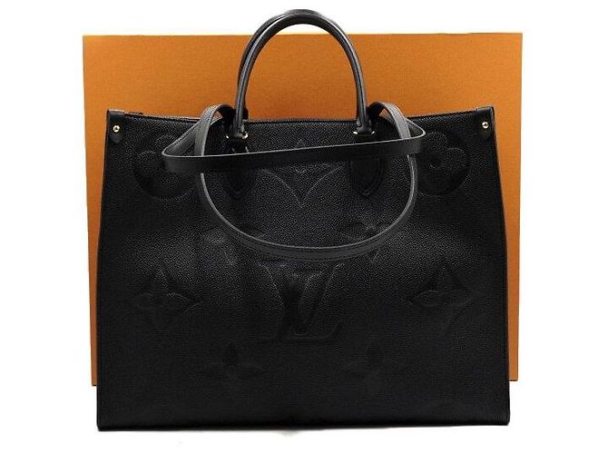 Louis Vuitton Bolsa Tote OnTheGo GM Monogram Empreinte Preto