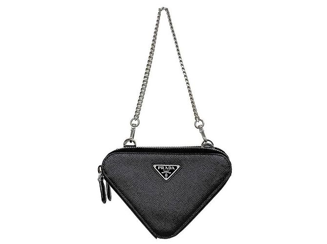 Prada Borsa a tracolla Triangle Pouch Nera Nero
