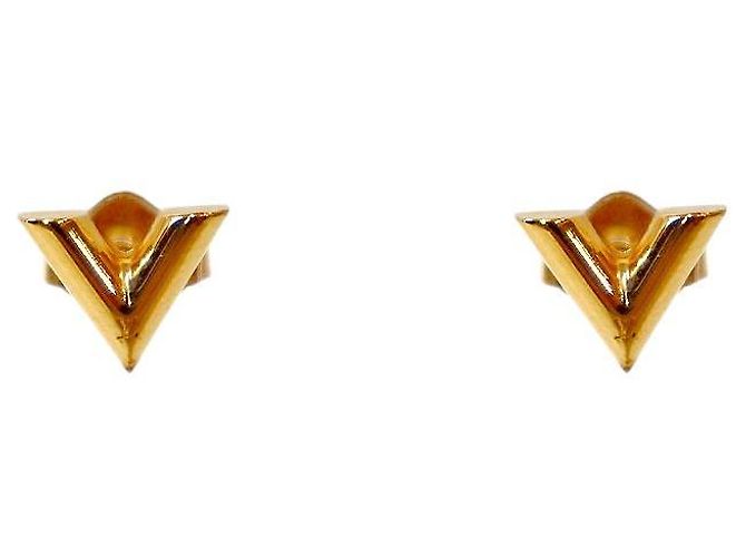 Louis Vuitton Boucles d'oreilles Essential Gold Doré