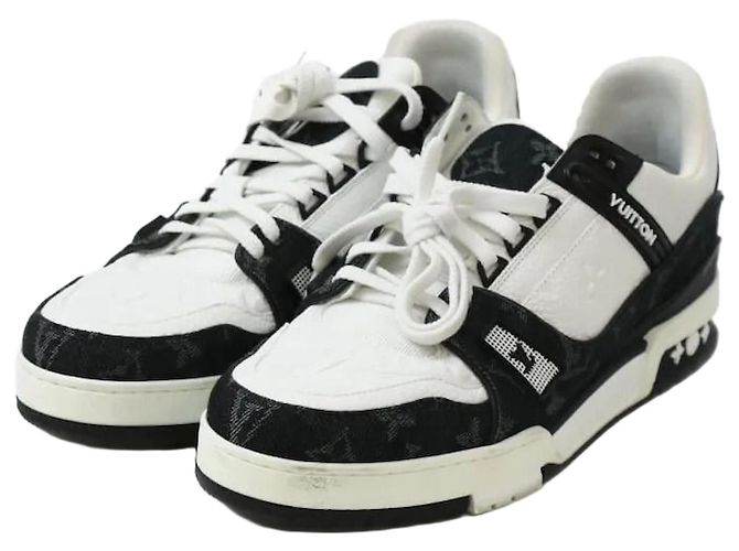 Louis Vuitton Trainer Sneaker Schwarz Größe
