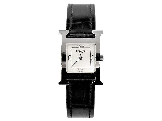 Hermès Relógio de quartzo de horas Branco 