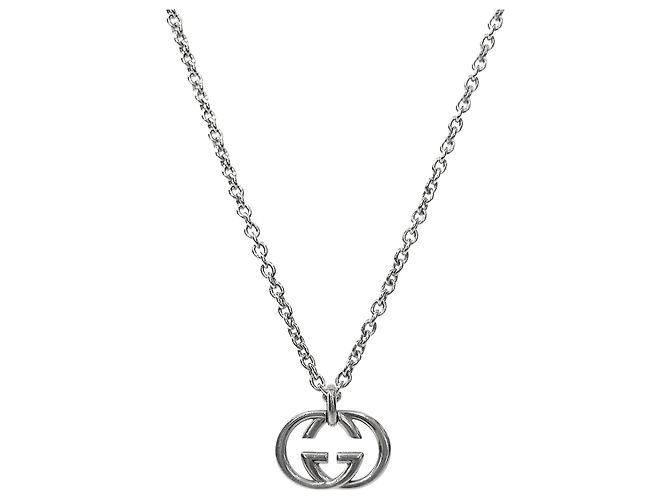 Gucci Interlocking Silberhalskette 
