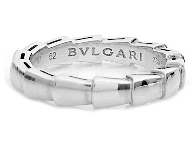 Bulgari Serpenti Viper Ring Weiß 