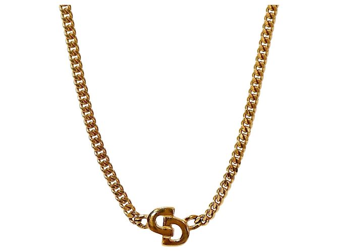 Dior Collana a catena CD in oro D'oro