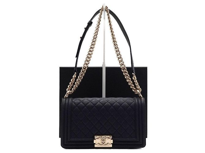 Chanel Borsa a tracolla Boy Medium Flap Blu