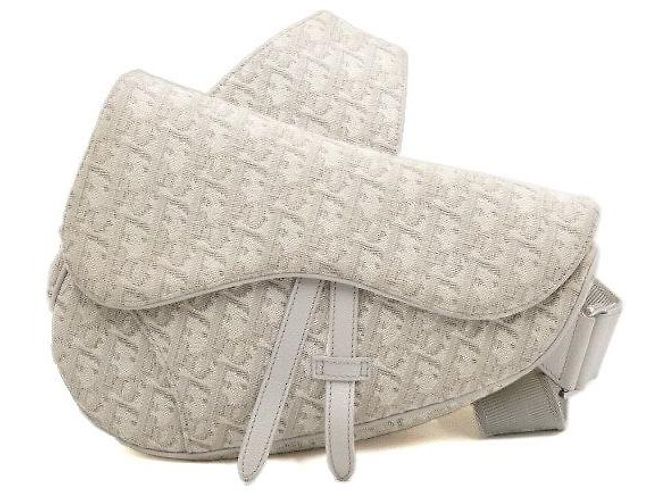 Dior Borsa a tracolla unisex Beige Saddle Bag Marrone