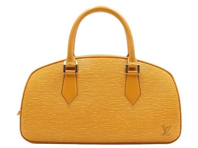Louis Vuitton Sac cabas en cuir jaune jasmin