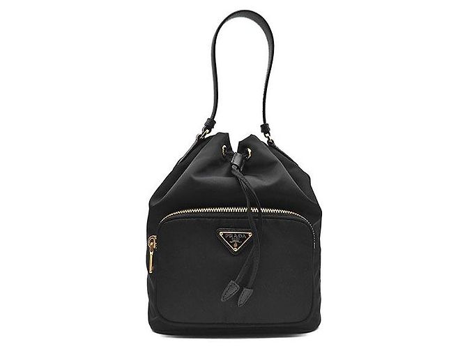 Prada Borsa Tote Duet e Borsa a tracolla in Re-Nylon Nero