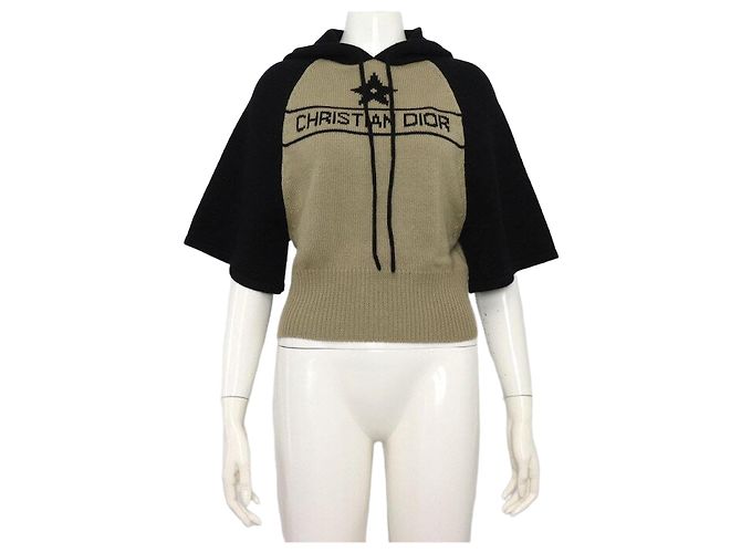 Dior Moletom de tricô em cashmere para mulher Dourado