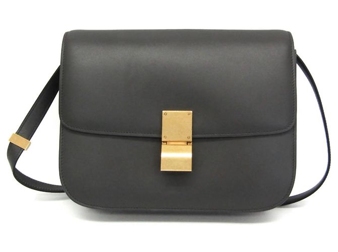 Céline Celine Classic Box Smooth Leather Medium Marrom