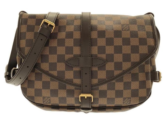 Bolsa de Ombro Louis Vuitton Damier Saumur Damier ebene