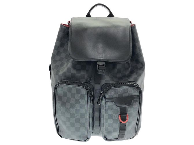 Louis Vuitton Damier Graphite Utility Backpack Black