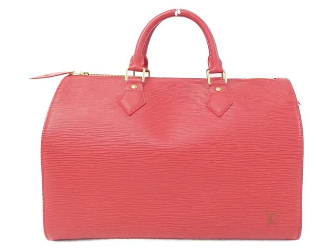 Speedy Borsa Boston Epi Louis Vuitton Rosso