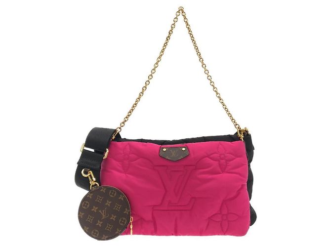 Louis Vuitton LV Pillow Maxi Multi Pochette Accessoires Nero Fuschia