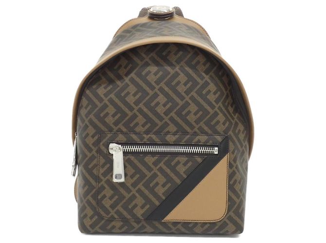 Fendi Chiode Small Backpack Sand