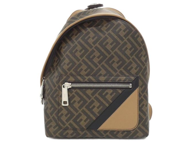 Fendi Chiode Small Backpack Brown Sand