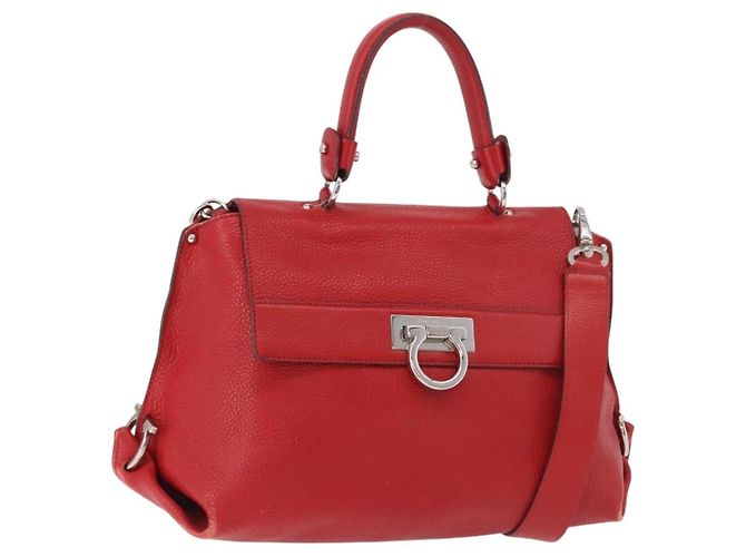 Borsa Salvatore Ferragamo Sofia in pelle granulata Large