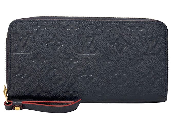 Cartera larga Louis Vuitton Monogram Empreinte Roja Azul marino Monograma