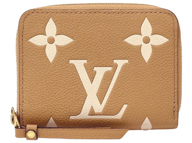 Louis Vuitton Bicolor Monogram Empreinte Long Wallet Multiple colors Beige