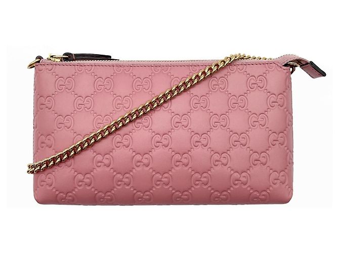 Gucci Chain Shoulder Mini Handbag Pouch Pink