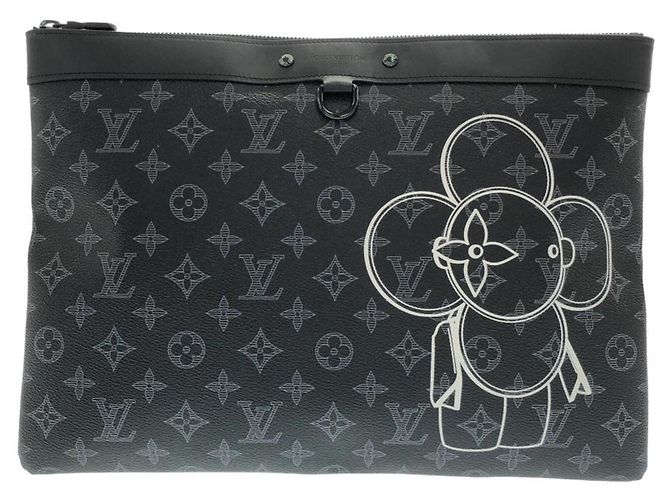 Louis Vuitton Monogram Eclipse Pochette Apollo Preto