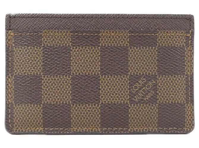 Louis Vuitton Damier Visitenkartenetui Braun