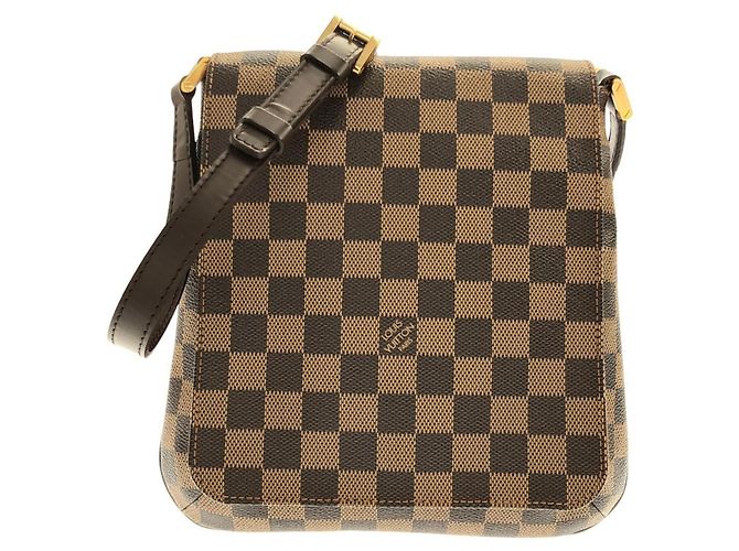 Bolsa de Ombro Louis Vuitton Damier Musette Salsa Marrom