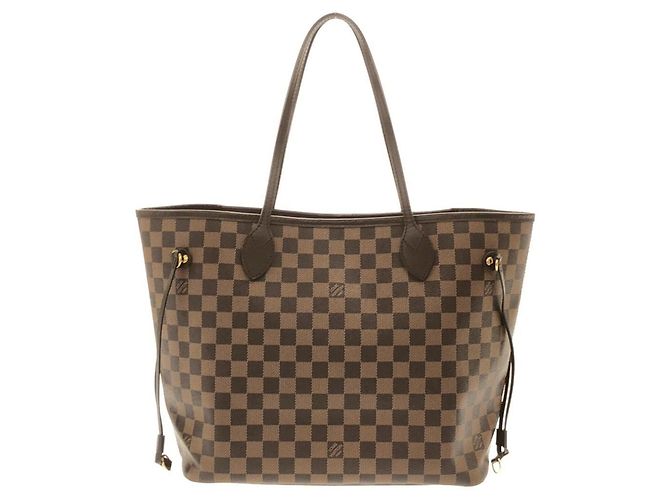Bolsa Louis Vuitton Damier Neverfull MM Marrom