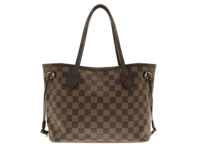 Sac à main Louis Vuitton Damier Neverfull PM Marron