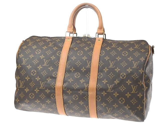 Louis Vuitton Keepall Bandoulière Monogram 45 Marrom