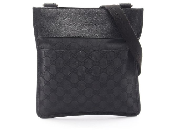 Borsa a Spalla Gucci GG Canvas Nero