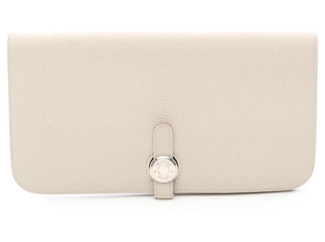 Hermès Hermes Dogon Long Wallet Beige