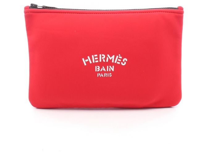 Hermès Bolsa/Pouch Hermes NeoBain MM Vermelho