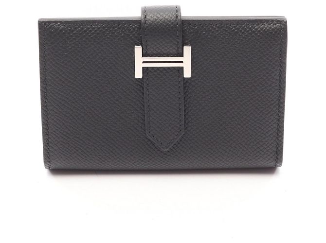Hermès Bearn Mini Business Kartenetui Schwarz