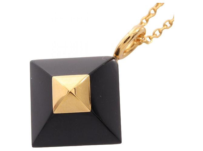 Hermès Collar Hermes Medor Cupid Negro Dorado