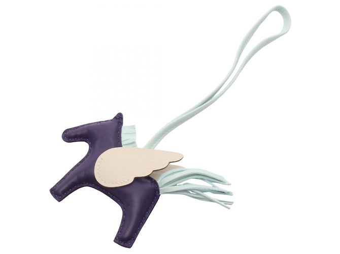 Hermès Charm Hermes Rodeo Pegasus PM Bleu Écru Violet