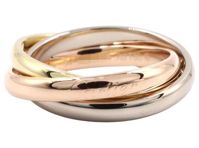 Anillo Trinity de Cartier en oro de 18K Plata Dorado