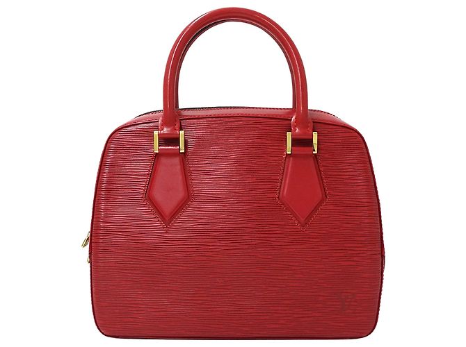 Bolsa de couro Epi Louis Vuitton Vermelho