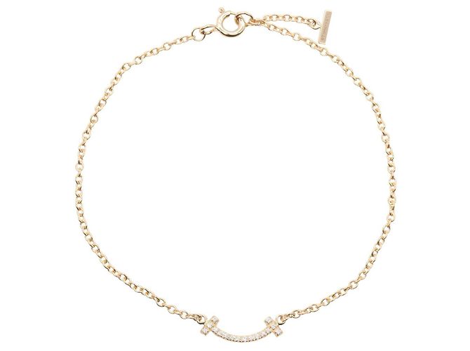 Bracciale Tiffany & Co. T Smile Mini con diamante D'oro