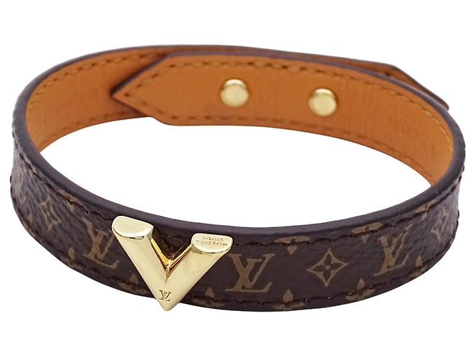 Pulseira Charm Monogram Louis Vuitton Marrom Monograma