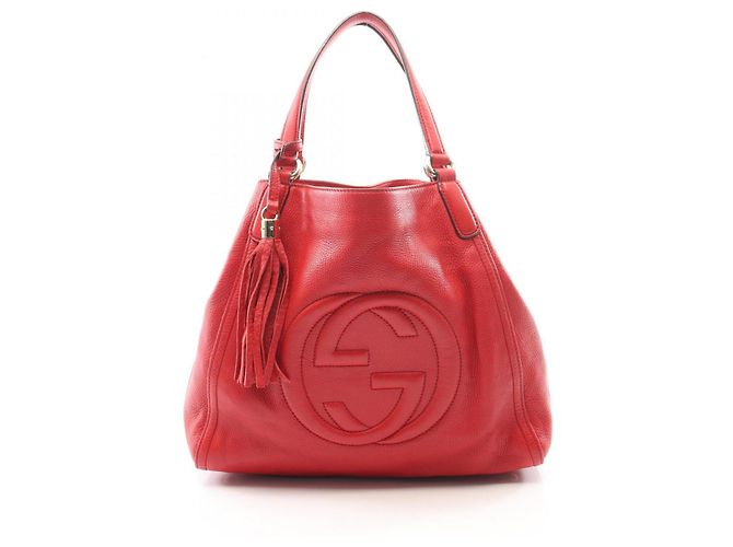 Gucci Soho Cellarius Interlocking G Tote Bag Rot