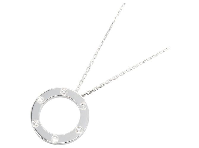 Collana Cartier Love Circle 3PD Argento
