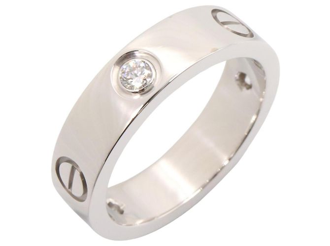 Cartier Love Ring 3PD in 18K Weißgold Silber