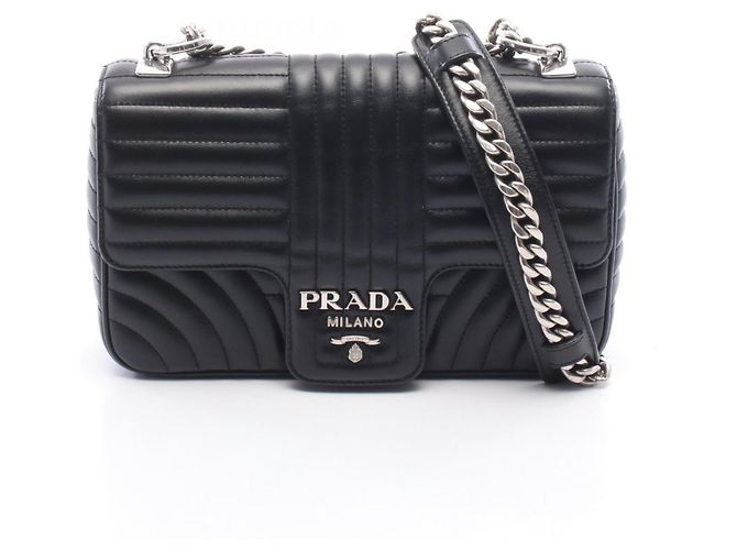 Borsa a Spalla Prada Diagram Chain Nero
