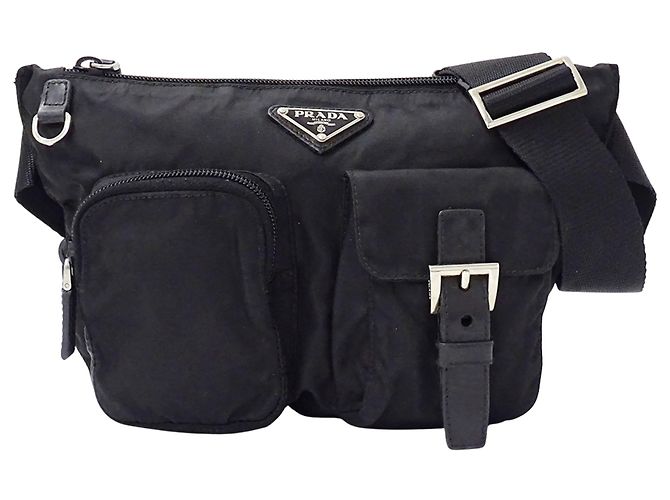 Borsa in nylon Prada nera Nero