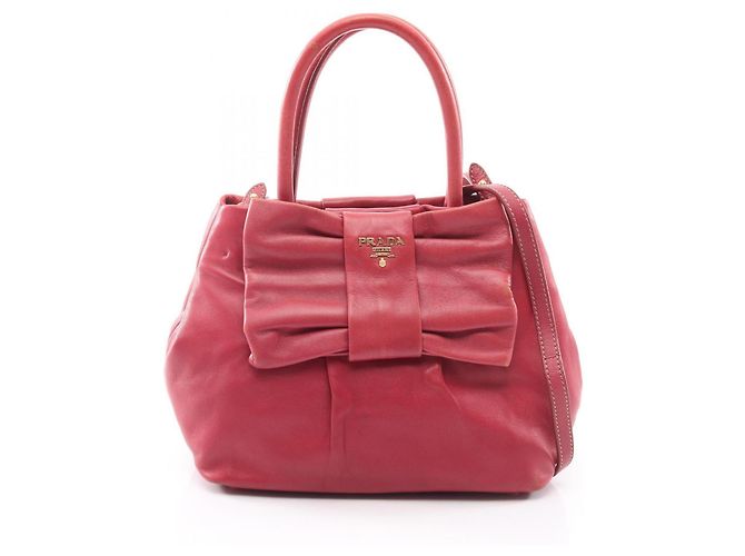 Borsa 2-Way NAPPA FIOCCO Prada Rosso