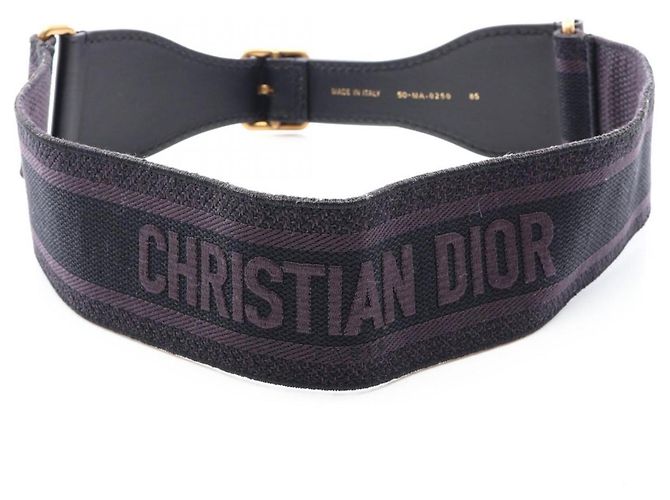Christian Dior Embroidered Maxi Belt Black