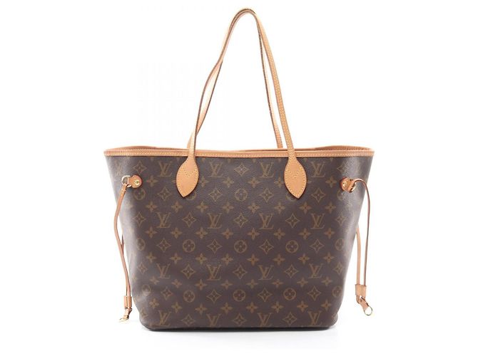 Bolsa Tote Louis Vuitton Neverfull MM Monogram Marrom