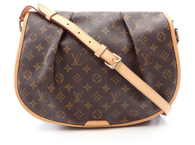 Borsa a tracolla Louis Vuitton Menilmontant MM Monogram Marrone