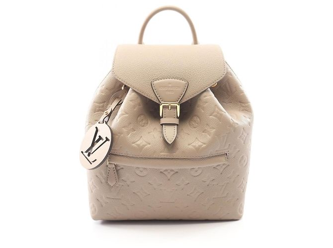 Mochila/Bolso Louis Vuitton Montsouris PM Monogram Empreinte Beige